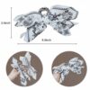 Cashew Fower Heart-shaped Bow Hair Clip