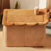 Cartoon Pet Bed: Arctic Fleece, Washable, for Cats & Small Dogs